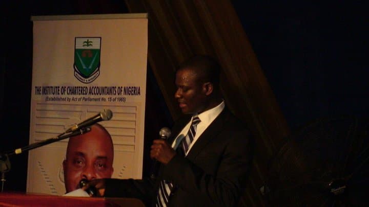 Taiwo Oyedele at an event