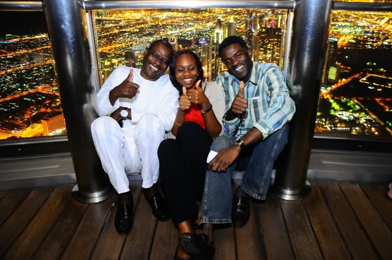 Taiwo Oyedele with colleagues